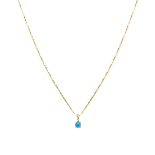 Element Necklace | 14k Gold & Turquoise