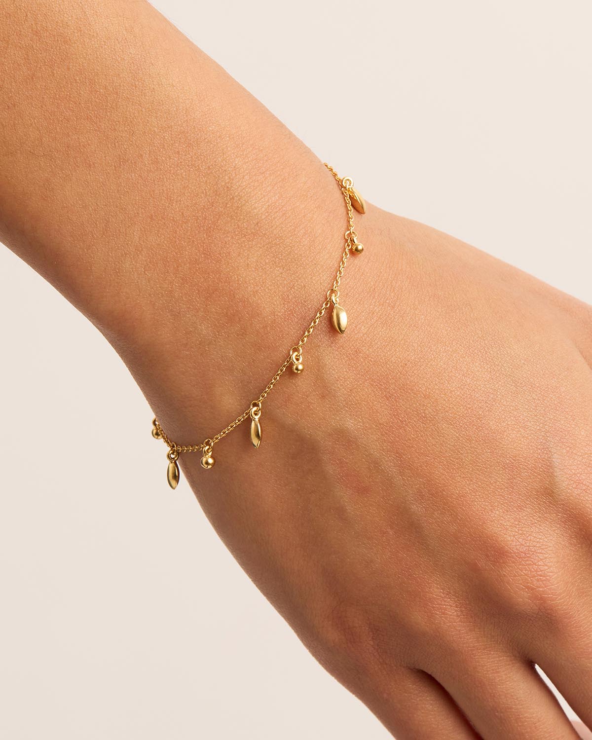 18k Gold Vermeil Live in Grace Bracelet