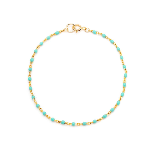 Candy Chain Bracelet | Turquoise & Gold